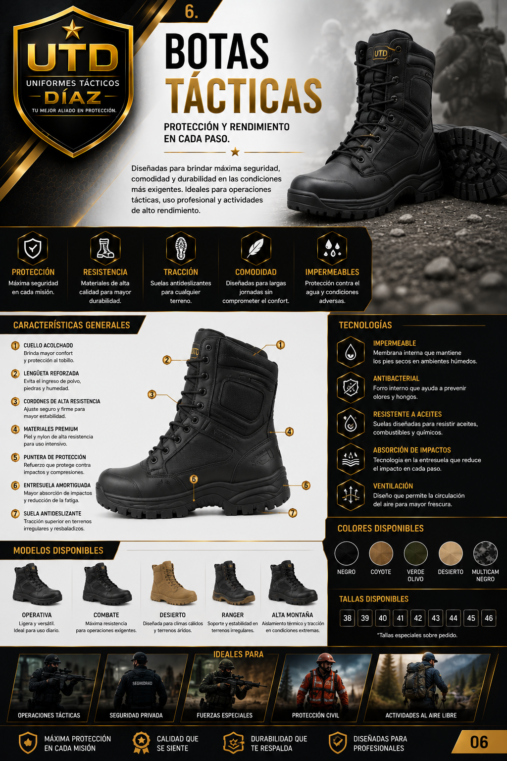 Botas tácticas